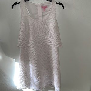 Stelle Resort White Paradise Island Engineered Lace Dress | Lilly Pulitzer